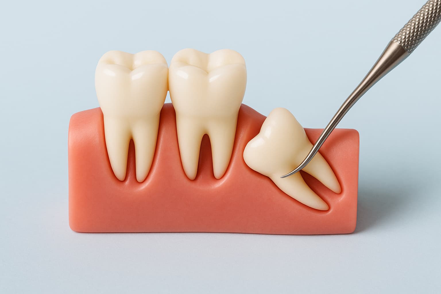 横向きに生えた親知らず
