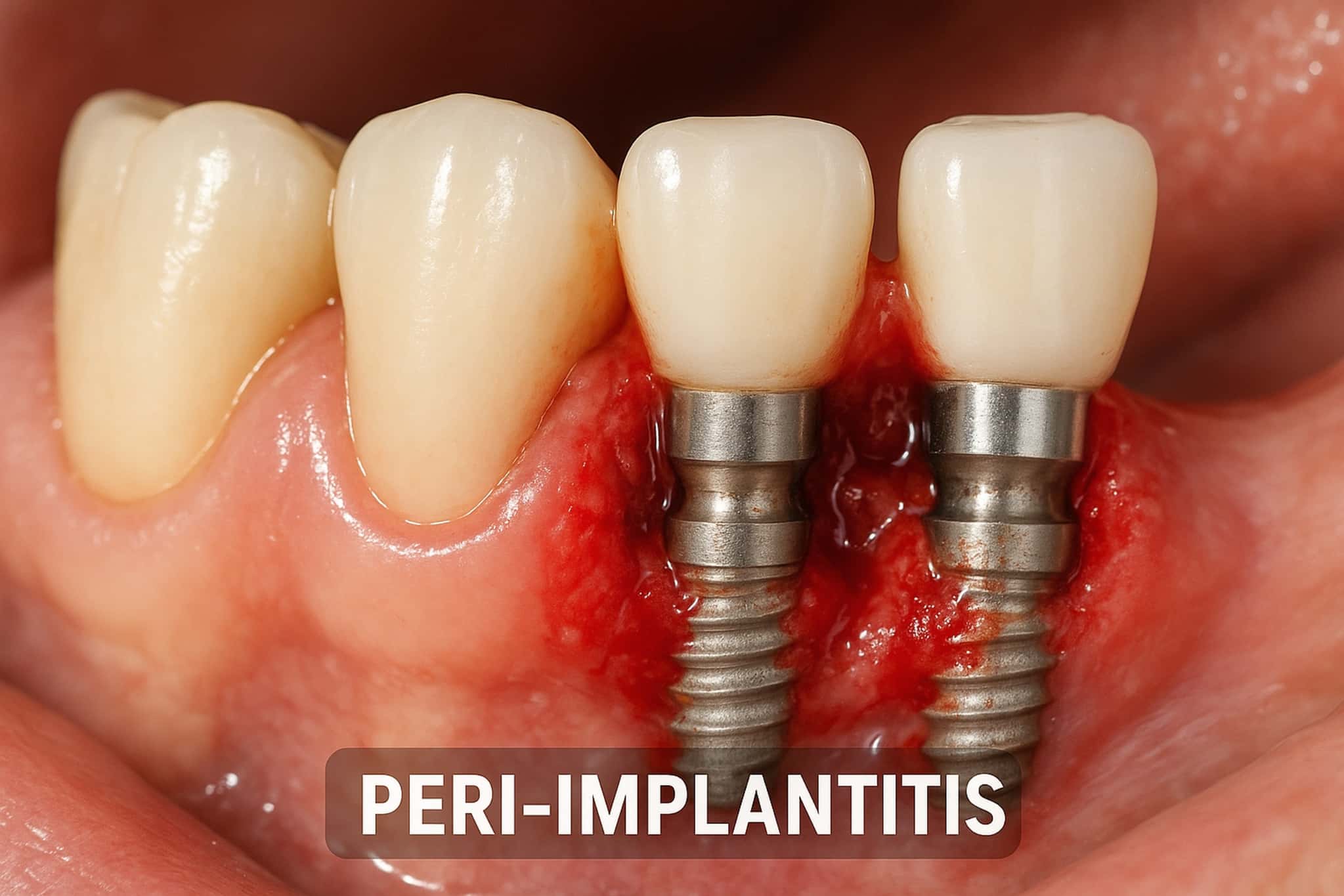 インプラント周囲炎のイメージ